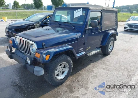 2005 Jeep Wrangler / Tj Unlimited из США, поврежденный, VIN 1J4FA44S15P326053